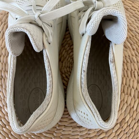 Crocs LiteRide Pacer Women's Size 9 Casual Comfort Sneaker Shoes Stucco Color - Picture 12 of 13